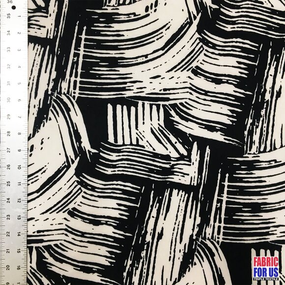 Houndstooth Big Weave Design Poly-Spandex Stretch Fabric 58" Wide - Picture 2 of 3